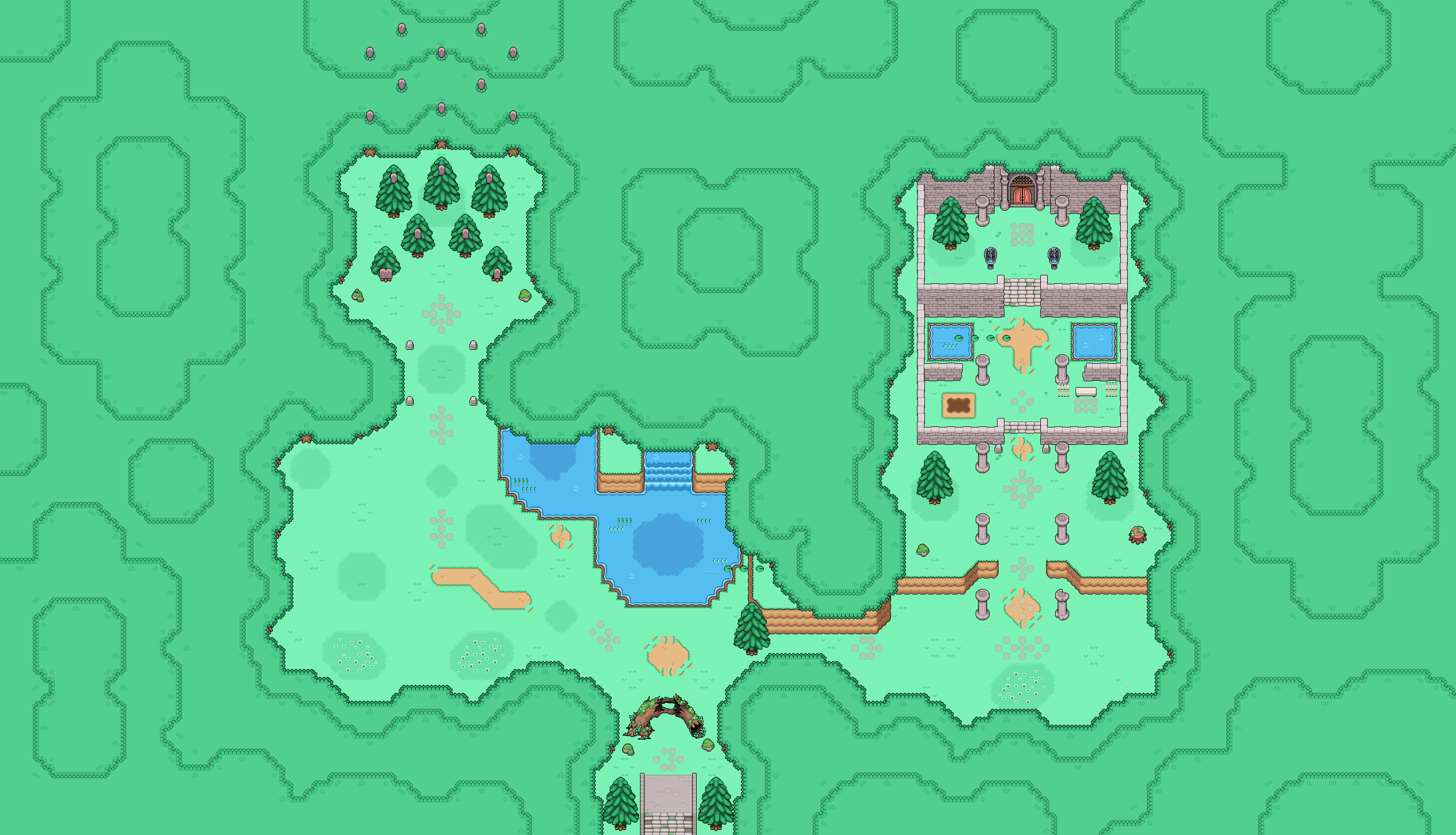 Map of The Deep Woods