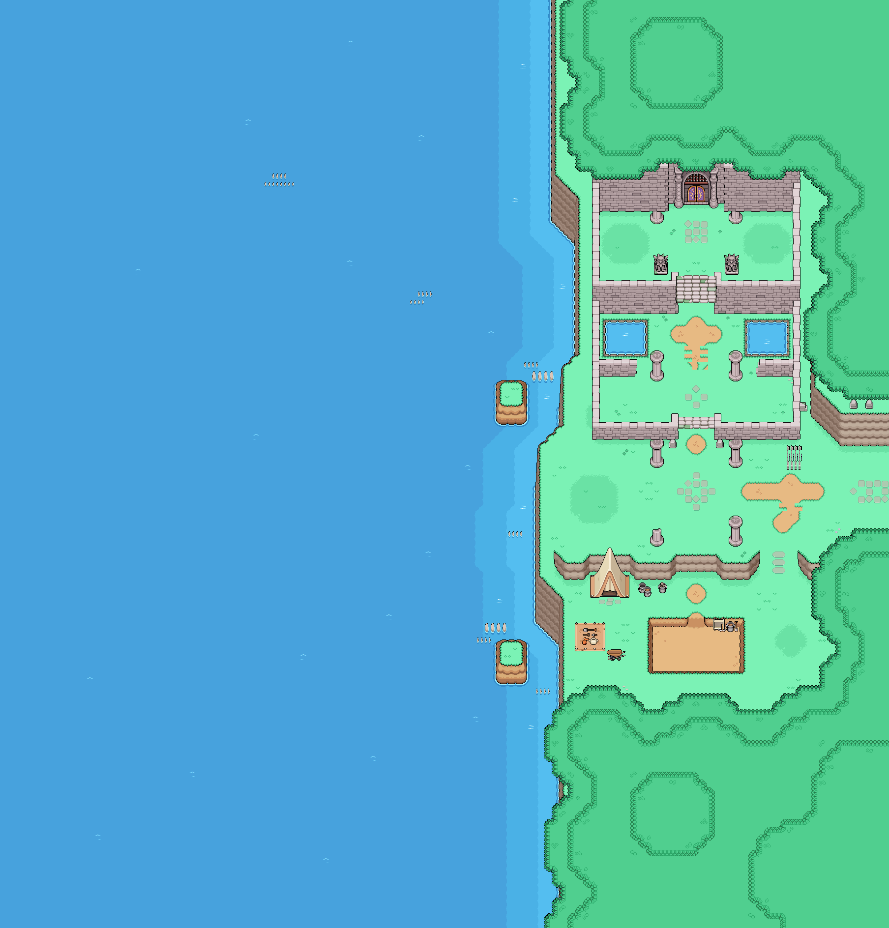 Map of The Western Ruins